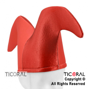 SOMBRERO BUFON DOS PUNTAS EQUIPO ROJO JERSEY x 1